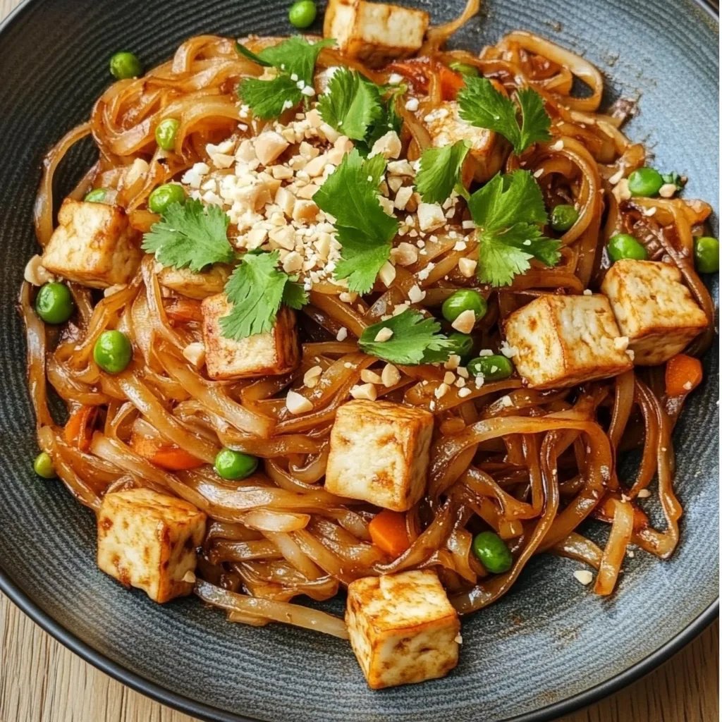 Tofu Pad Thai mit Erdnusssauce