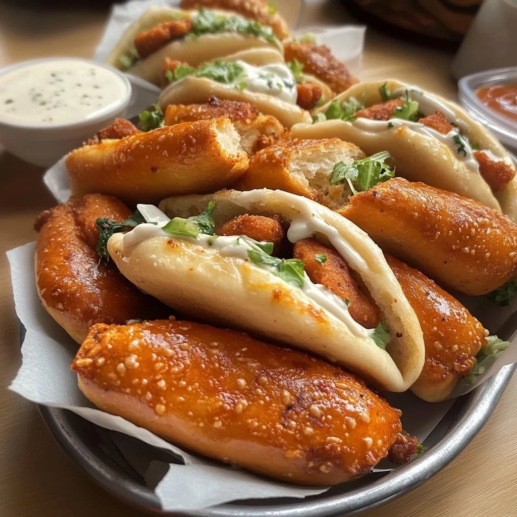 Käse-Dynamite-Hähnchenbrötchen