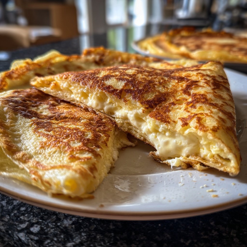 Pfannkuchen mit Quarkfüllung