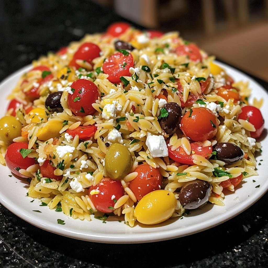Mediterraner Orzo-Salat nach Omas Rezept