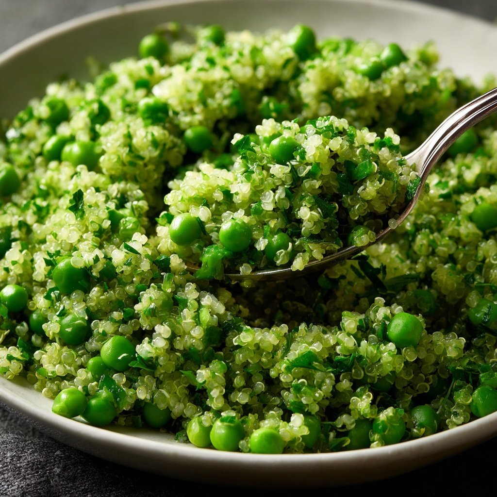 Quinoa mit Erbsen