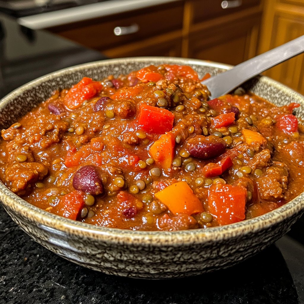 Chili sin Carne mit Linsen