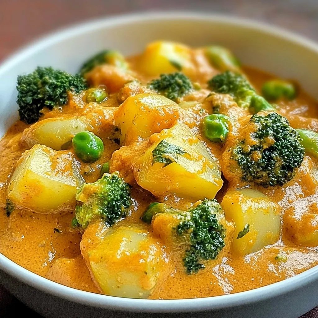 Cremiges Kartoffel-Brokkoli-Curry