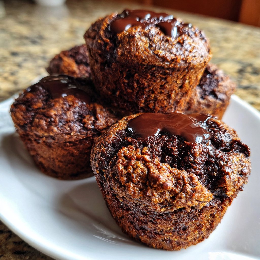 Saftige Schokomuffins aus einfachen Zutaten