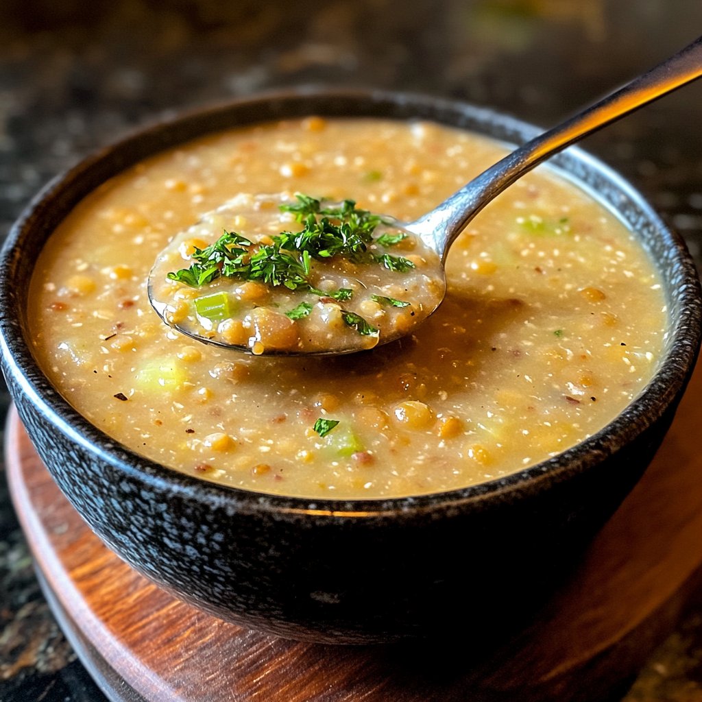 Linsensuppe mit Sellerie