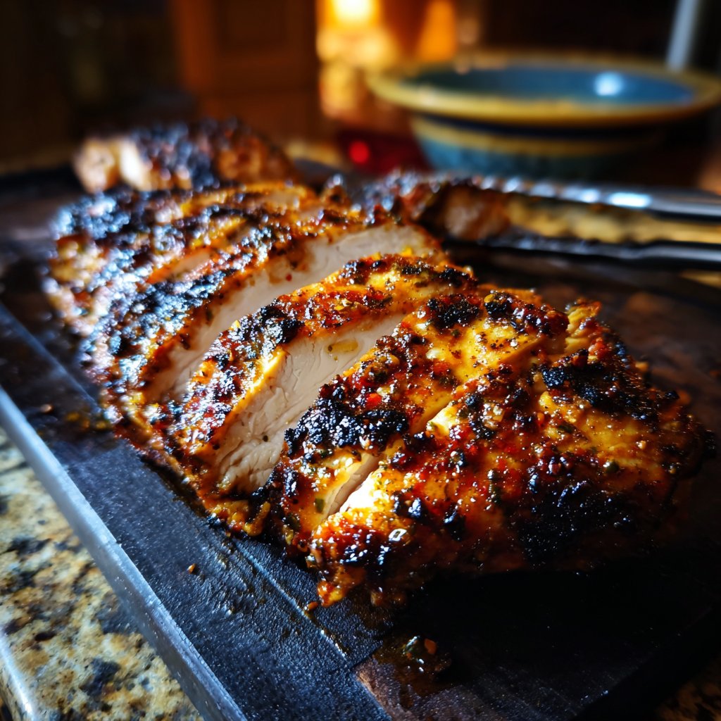 Hähnchenbrust in Joghurt Marinade