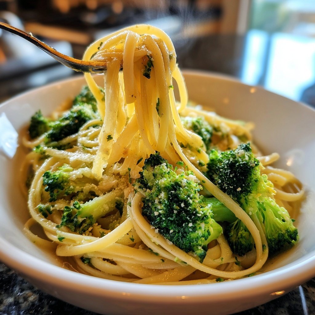 Reisnudeln mit Brokkoli