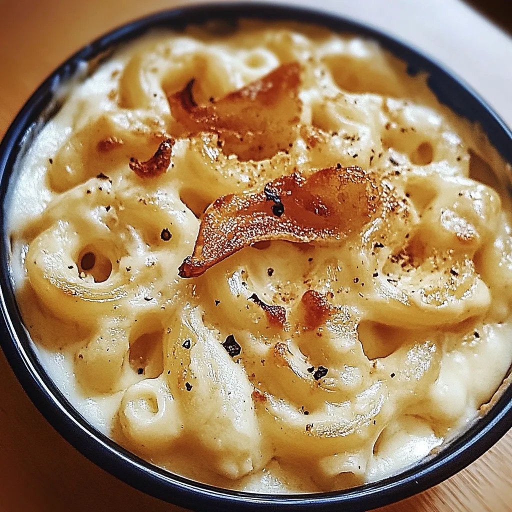 Französische Zwiebelmakkaroni mit Käse