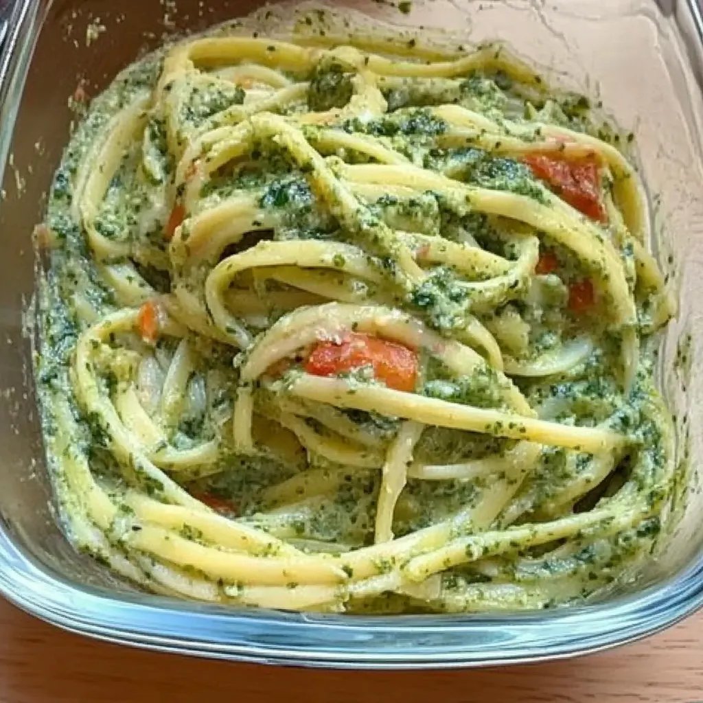 Zucchini-Nudeln mit Pesto