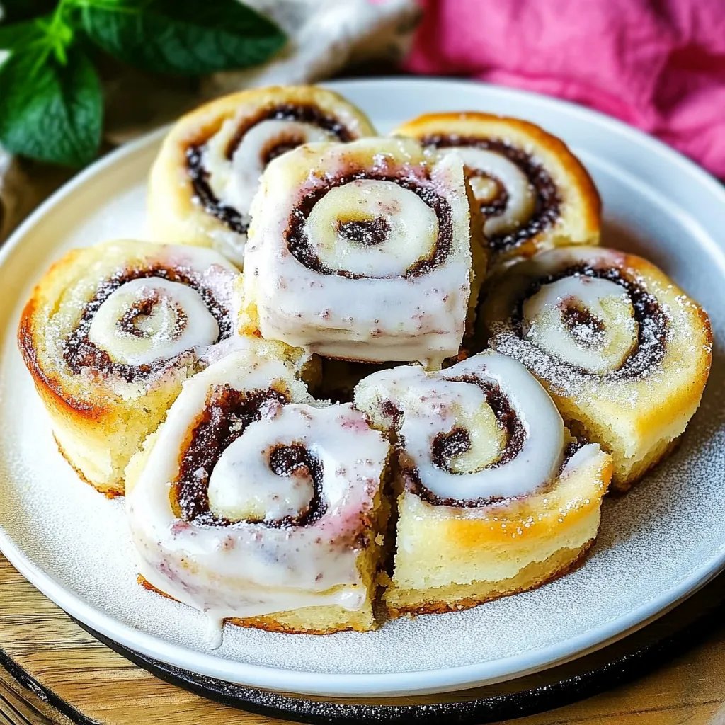 Mohnschnecken mit Vanillepudding