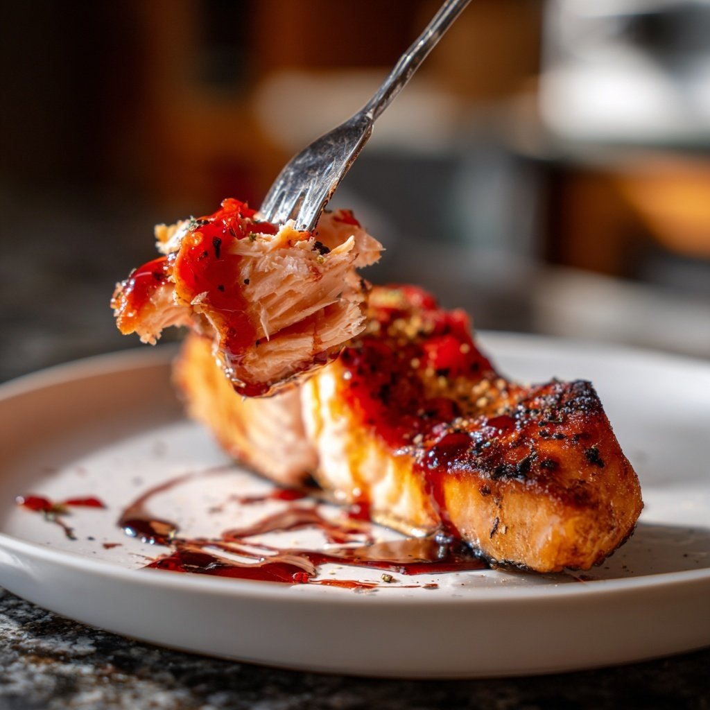 Lachs mit Erdbeer-Balsamico